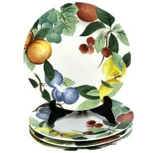 Studio Nova Retired 1999-2004 Orchard Jewels 8.25" Lunch/Salad Plates-Set of 4